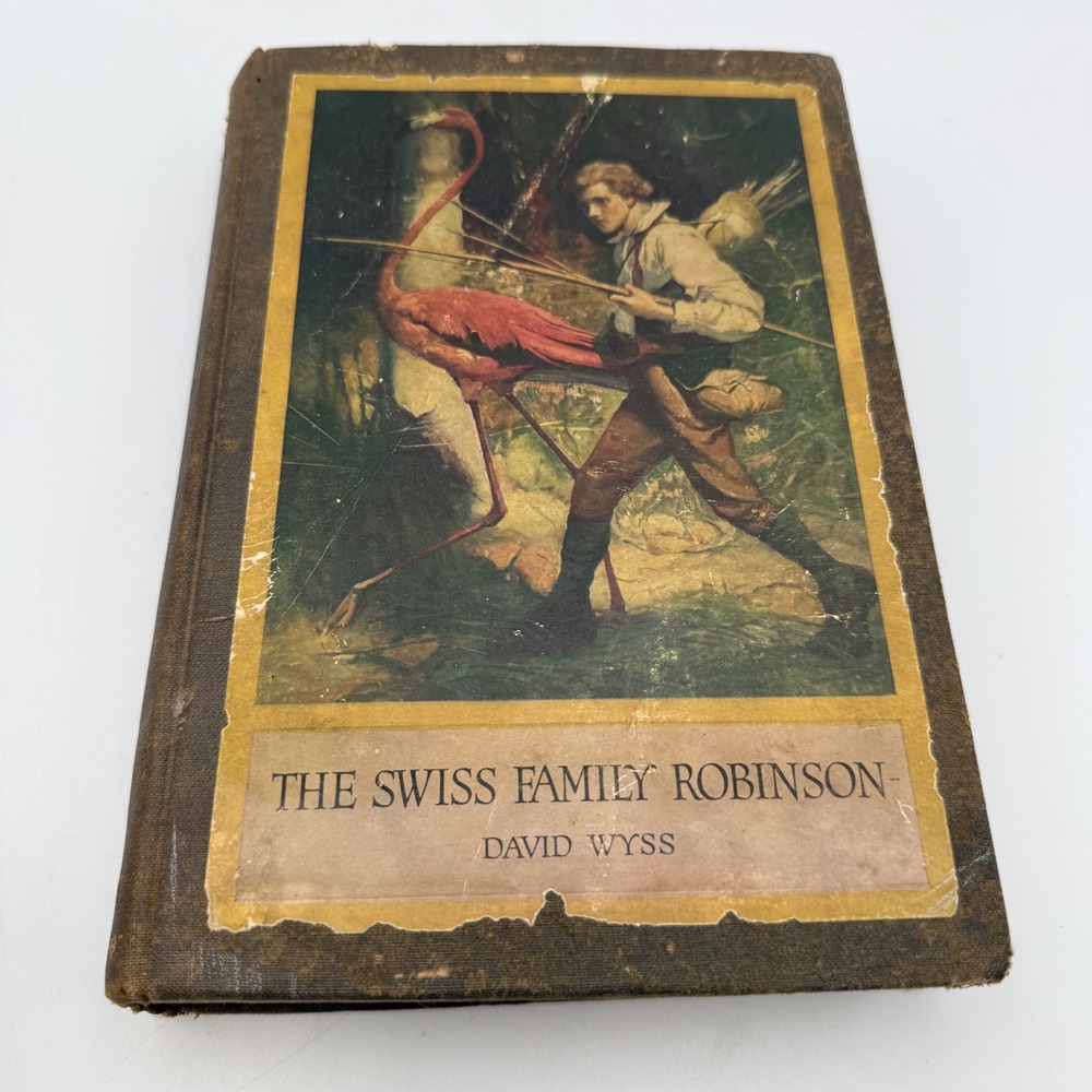 Antique The Swiss Family Robinson David Wyss Louis Rhead Illustrated 1909 Harper